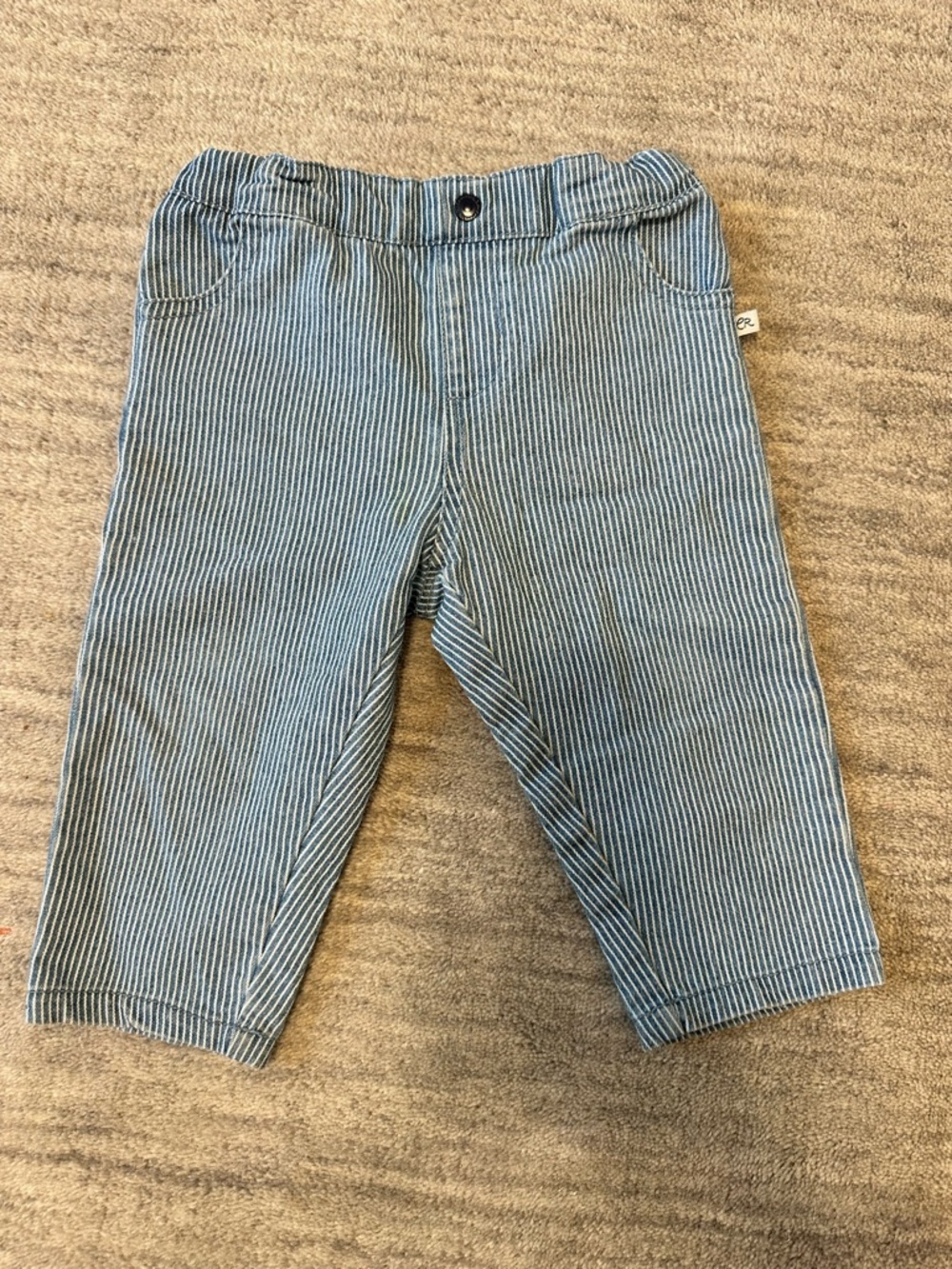 Children's Blue Stripe Pull-On Casual Pants